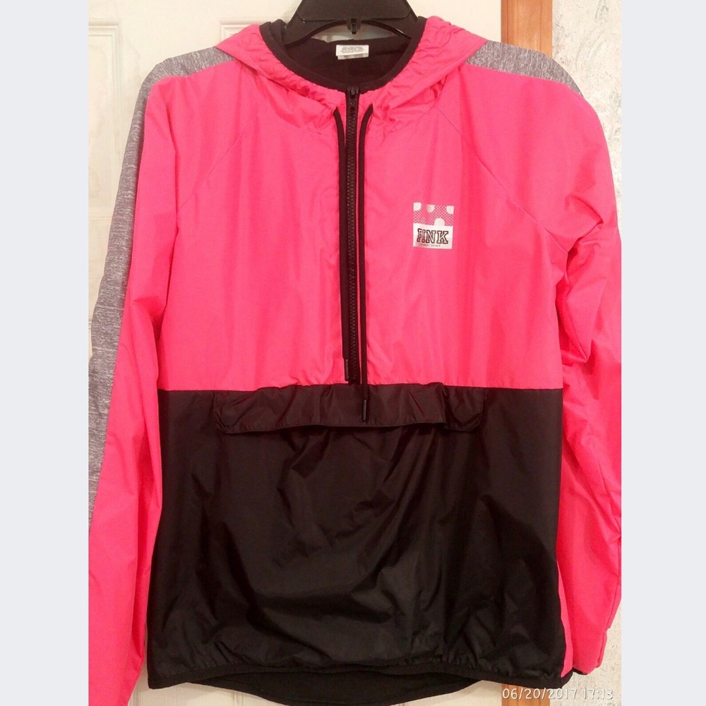 Victoria's Secret PINK half zip Windbreaker Jacket